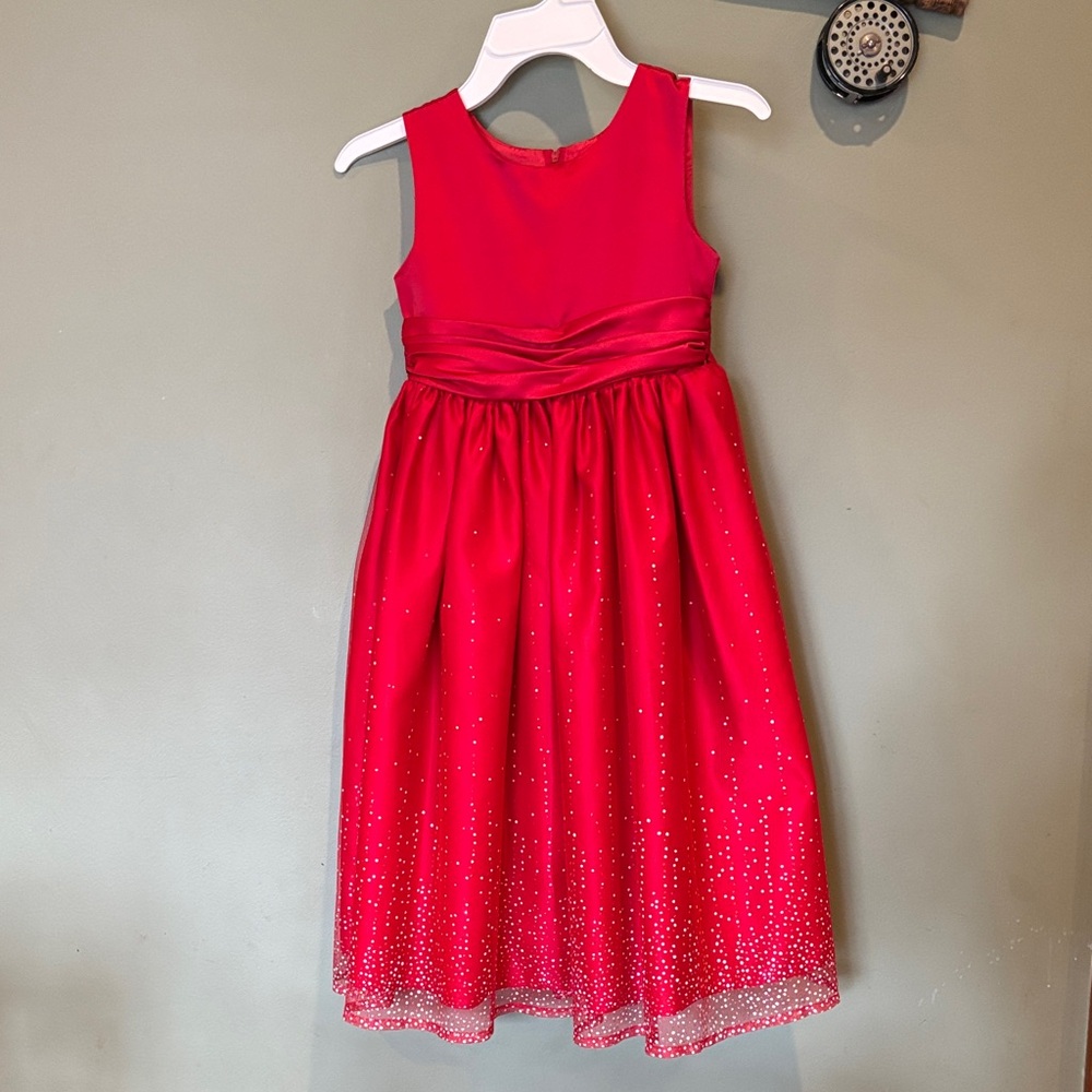 Elegant Red Kids Dress